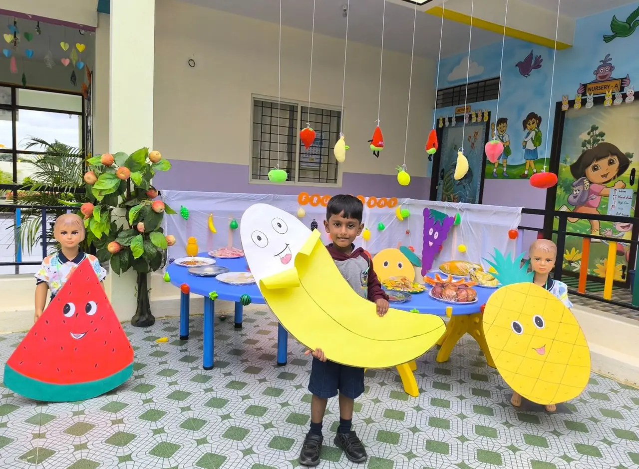 Outdoor play activity at CMR International School